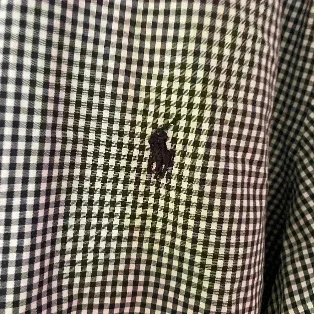 SOLD!! U.S. Polo Assn. Mens Gingham Long Sleeve Button-Down Woven Shirt, Large - Picture 5 of 6